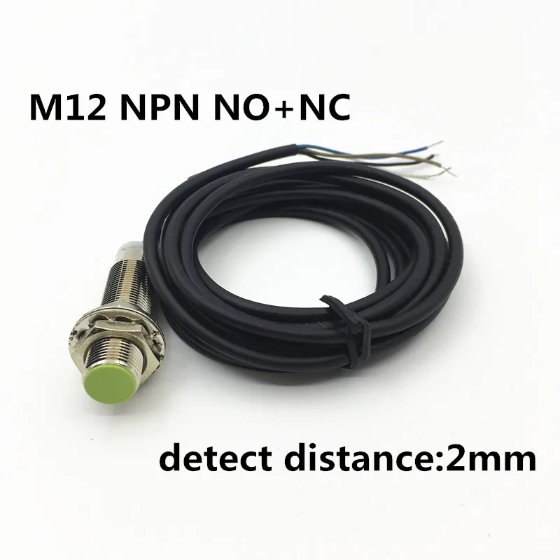 M12 DC6-36v NPN NO+NC/normally open and close proximity inductive sensor switch 4 wires detection distance 2mm metal sensor
M12 DC6-36v NPN NO+NC/normally open and close proximity inductive sensor switch 4 wires detection distance 2mm metal sensor