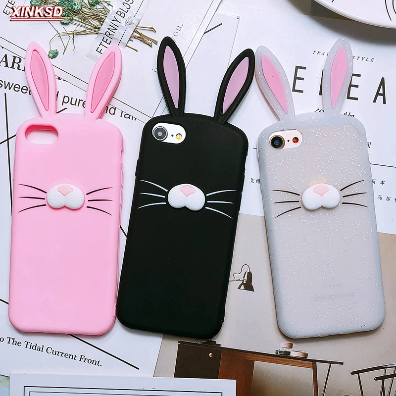 New Creativity 3D Cartoon cute Ear rabbit Silicone phone Case For iphone X 8 7 6 6s plus 5 s SE case Cat beard Soft Rubber Cover
New Creativity 3D Cartoon cute Ear rabbit Silicone phone Case For iphone X 8 7 6 6s plus 5 s SE case Cat beard Soft Rubber Cover