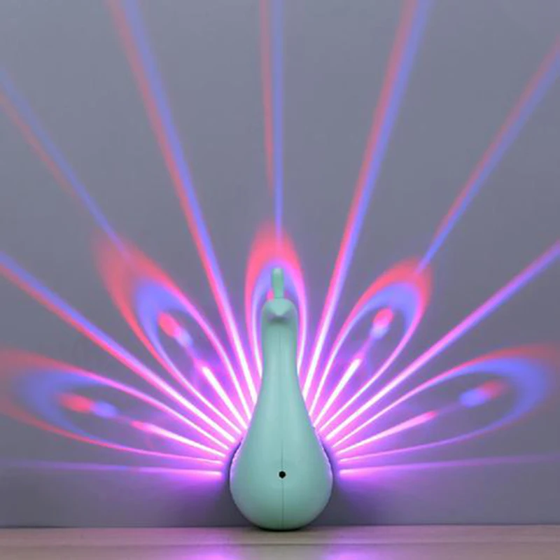 USB Charging Touch Switch Little Night Light For Children LED Color Bedroom Decoration Peacock Pattern Projector Bedside Lamp
USB Charging Touch Switch Little Night Light For Children LED Color Bedroom Decoration Peacock Pattern Projector Bedside Lamp