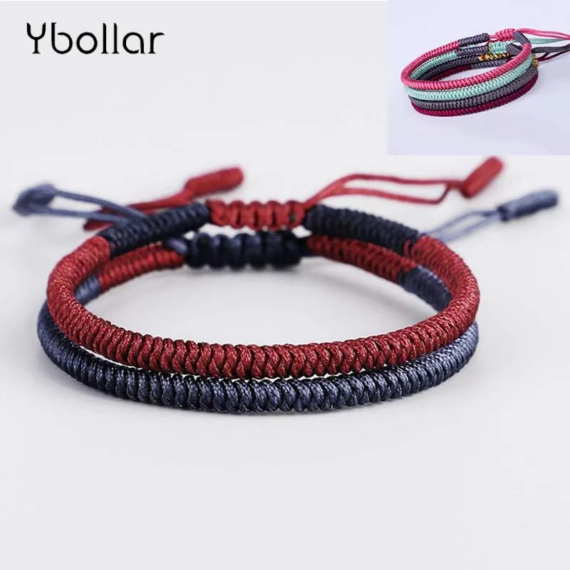 1pc Handmade Tibetan Buddhist Good Lucky Knots Rope Charm Bracelets & Bangles For Women Men Bracelet Gift Jewelry
1pc Handmade Tibetan Buddhist Good Lucky Knots Rope Charm Bracelets & Bangles For Women Men Bracelet Gift Jewelry