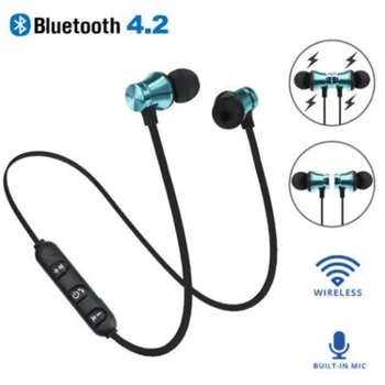 

XT11 Bluetooth Headphones Magnetic Wireless Running Sport Earphones Headset BT 4.2 with Mic MP3 Earbud For Smart phones in Box