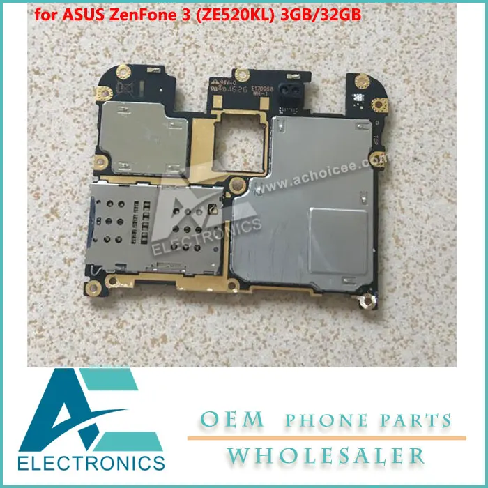 

Mainboard for ASUS ZenFone 3 (ZE520KL) 3GB/32GB Motherboard Logic Board Circuits Dust Plug