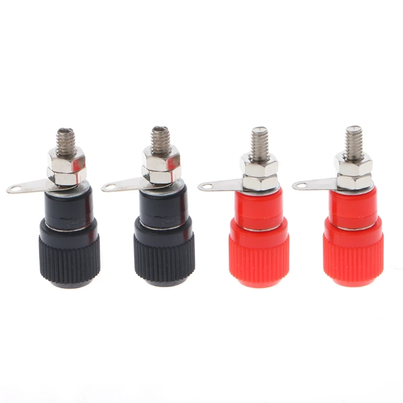4 Pcs 4mm Banana Plug Socket Connector Binding Post For Amplifier Speaker Terminal
4 Pcs 4mm Banana Plug Socket Connector Binding Post For Amplifier Speaker Terminal