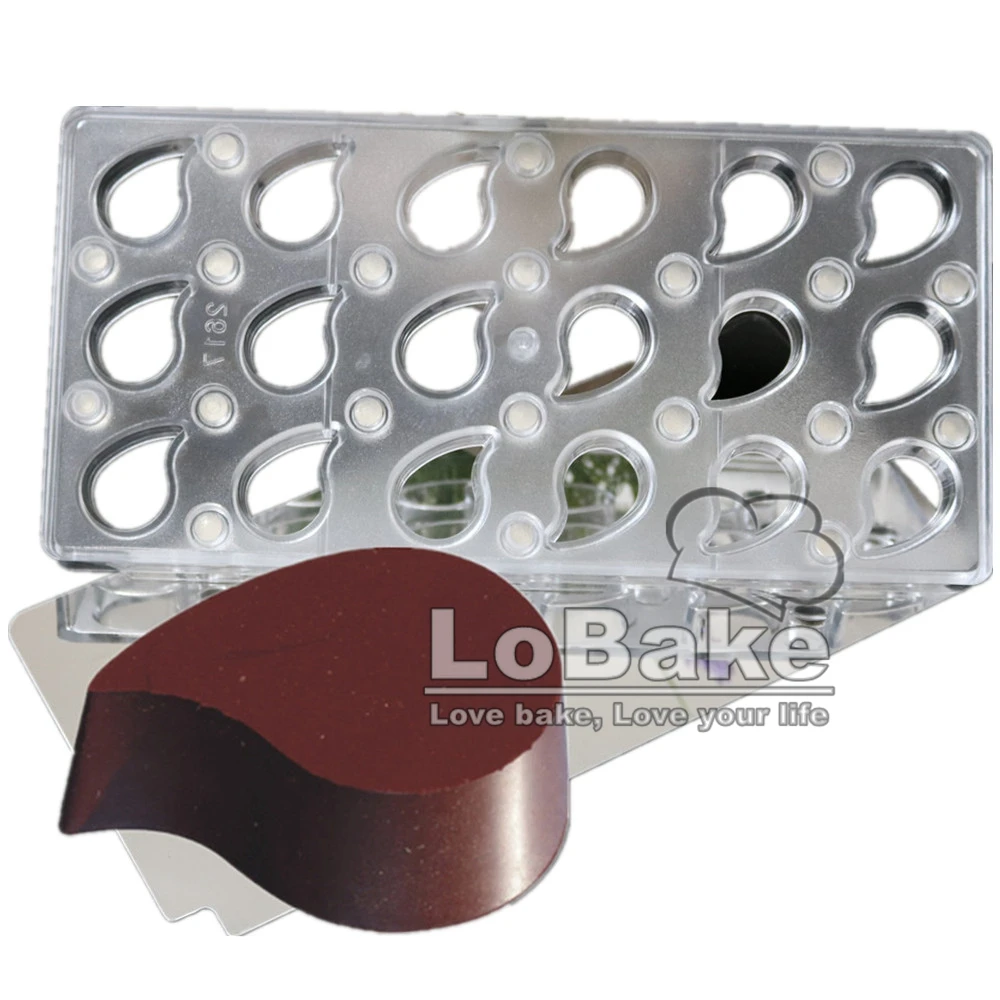 New 18 cavities unique water drop shape magnetic polycarbonate chocolate Mold for chocolate transfer mold DIY baking accessories
New 18 cavities unique water drop shape magnetic polycarbonate chocolate Mold for chocolate transfer mold DIY baking accessories