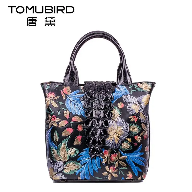 

2017 New women genuine leather bag brands embossed fashion luxury top quality women leather handbags shoulder bag