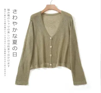 2019 Summer women's thin sun protected knitting cardigans hollowout female's fare sleeve sweater candy color
2019 Summer women's thin sun protected knitting cardigans hollowout female's fare sleeve sweater candy color