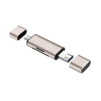New Portable Mini Design Charming 3 in 1 Card Reader USB Type C Micro USB 3.0 TF SD Card Reader Support Type C OTG Card Reader
New Portable Mini Design Charming 3 in 1 Card Reader USB Type C Micro USB 3.0 TF SD Card Reader Support Type C OTG Card Reader