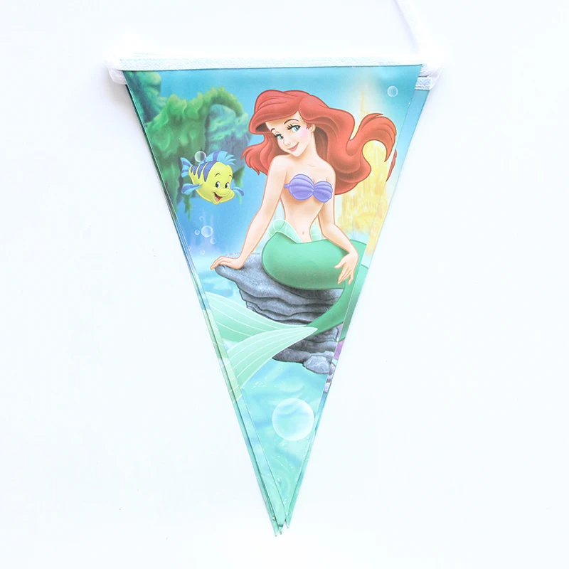 1set Banner 10pcs Small Flags Mermaid Cartoon Theme 2.5m Paper Banners Bunting Kids Birthday Party Festivals Decoration Supplies 
1set Banner 10pcs Small Flags Mermaid Cartoon Theme 2.5m Paper Banners Bunting Kids Birthday Party Festivals Decoration Supplies