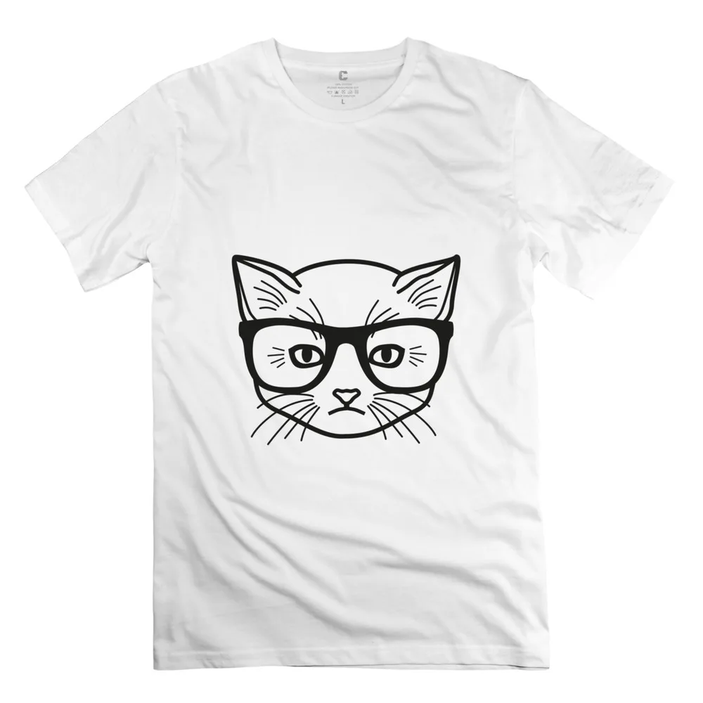 new Smart Kitty Men T-shirtVintage For men | Мужская одежда