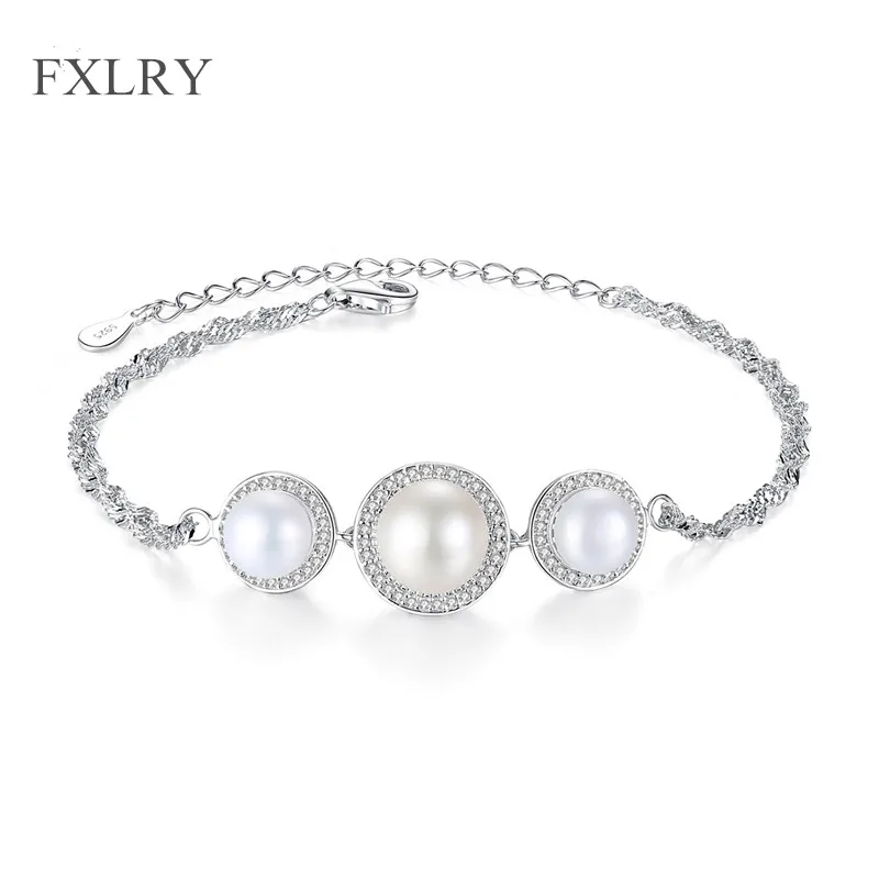 FXLRY Hot Selling Elegant S925 Sterling Silver Micro Paved Zircon natural freshwater pearl Charm Bracelets Birthday Gift Party J
FXLRY Hot Selling Elegant S925 Sterling Silver Micro Paved Zircon natural freshwater pearl Charm Bracelets Birthday Gift Party J