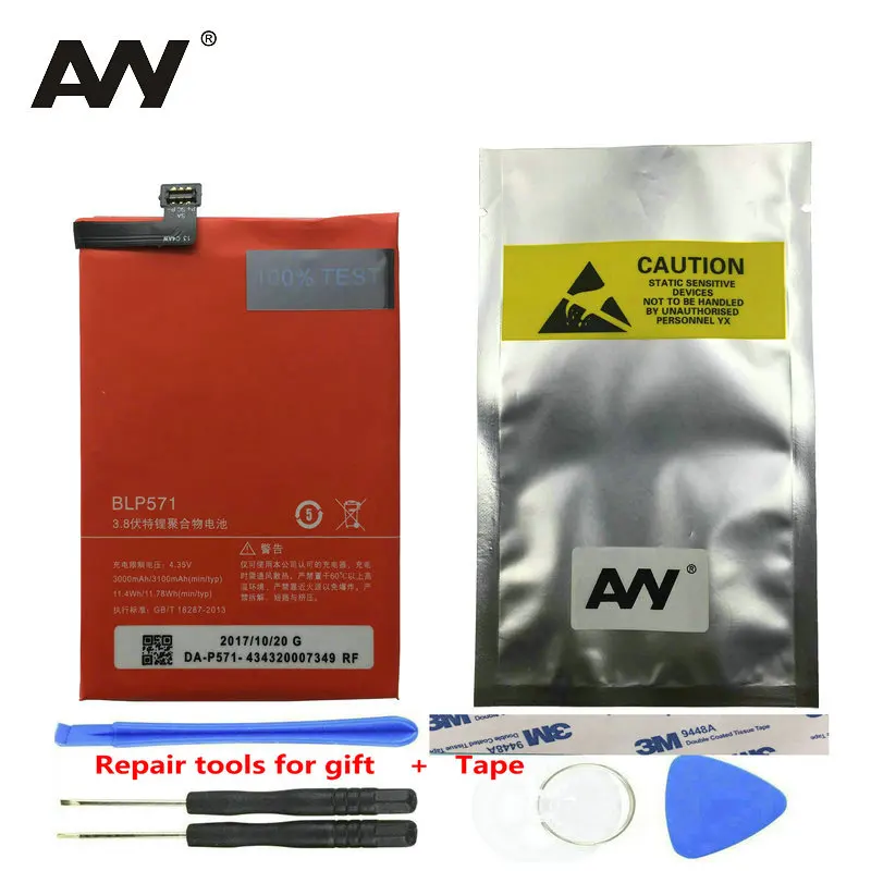 AVY BLP571 Battery For OnePlus 1 One plus 1+ Mobile phone Rechargeable Li-polymer Batteries 3000mAh 3100mAh 100% Test In stock
AVY BLP571 Battery For OnePlus 1 One plus 1+ Mobile phone Rechargeable Li-polymer Batteries 3000mAh 3100mAh 100% Test In stock