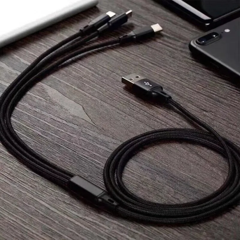 QUWIND 3 in 1 Type C Micro USB And 8Pin Data Sync Charging 1.2M Cable for iPhone 6 7 8 X HuaWei Samsung S8 S9 Xiaomi
QUWIND 3 in 1 Type C Micro USB And 8Pin Data Sync Charging 1.2M Cable for iPhone 6 7 8 X HuaWei Samsung S8 S9 Xiaomi