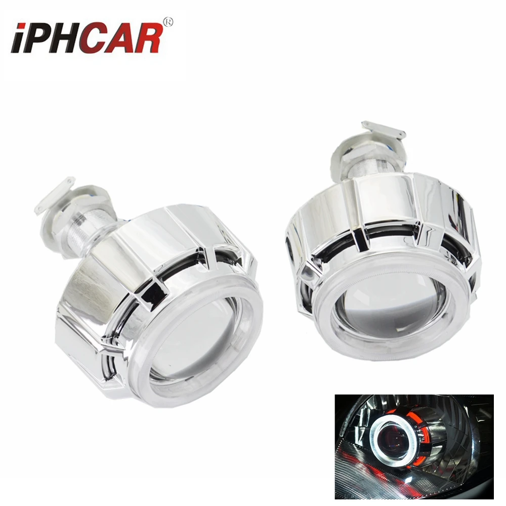 2.0 inch mini h1 motorcycle projector lens with dual led angel eyes DRL halo rings white with red blue for h1 h4 h7 retrofit car
2.0 inch mini h1 motorcycle projector lens with dual led angel eyes DRL halo rings white with red blue for h1 h4 h7 retrofit car