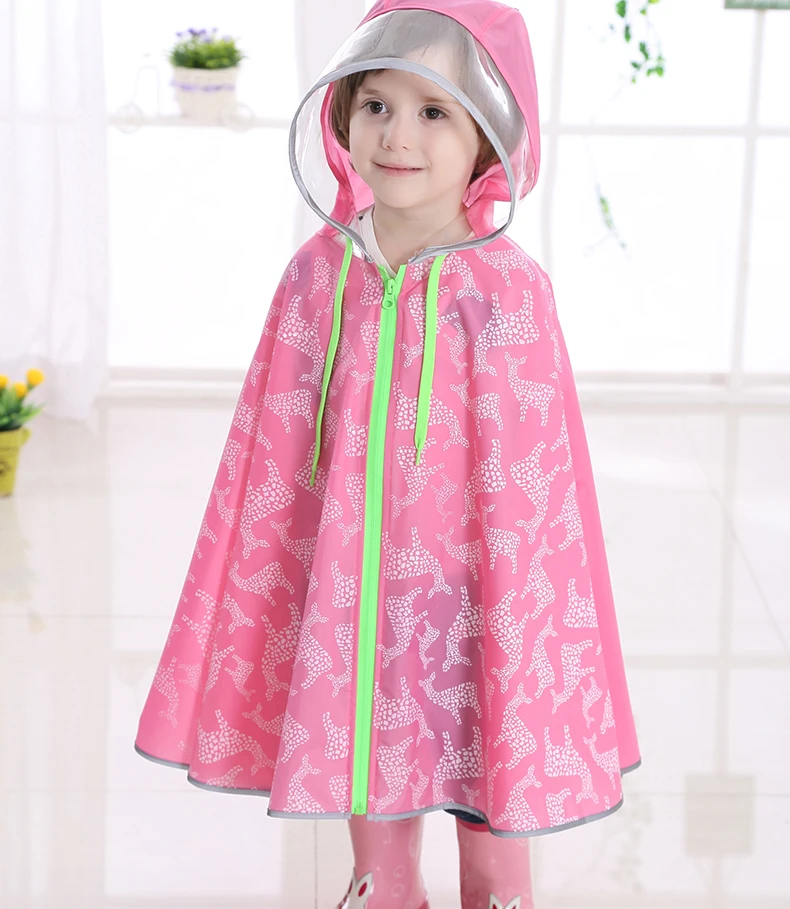 Healthy Kids Raincoat Cartoon Rain Coat for Children Safe Waterproof Zipper Ponchos Large Hat Brim Outdoor Schoolbag Cape Boy
Healthy Kids Raincoat Cartoon Rain Coat for Children Safe Waterproof Zipper Ponchos Large Hat Brim Outdoor Schoolbag Cape Boy