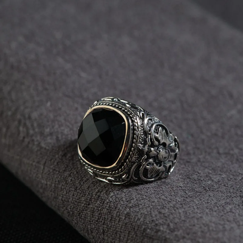 925 Silver Black Stone Ring 2019 New Fashion S925 Sterling Thai Silver Rings for Men Fashion Jewelry Best Gifts USA Size 8.5-12
925 Silver Black Stone Ring 2019 New Fashion S925 Sterling Thai Silver Rings for Men Fashion Jewelry Best Gifts USA Size 8.5-12