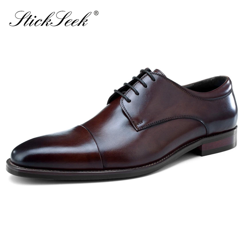 Basic Genuine Leather Formal Dress Handmade Man Derby Shoes Classic Square Toe Cap Toe Men's Wedding Party Oxford Footwear SK182
Basic Genuine Leather Formal Dress Handmade Man Derby Shoes Classic Square Toe Cap Toe Men's Wedding Party Oxford Footwear SK182