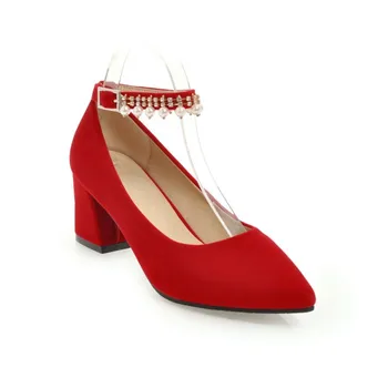 The spring of 2018 the new diamond wedding shoe comfortable thick with high heels joker code size 32-46 shoes 1816
The spring of 2018 the new diamond wedding shoe comfortable thick with high heels joker code size 32-46 shoes 1816
