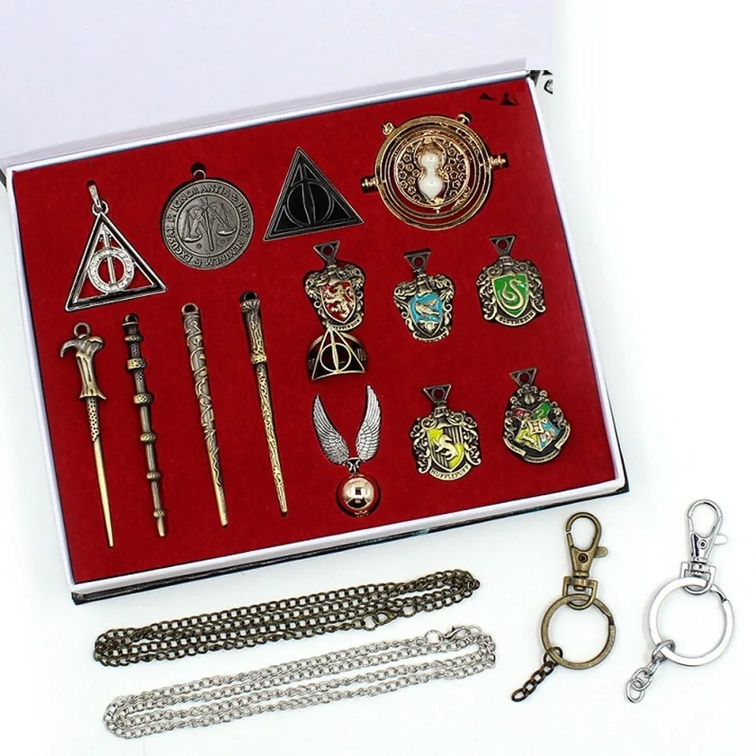 15pcs/set Harri Potter Magic Wands Set Hermione Granger Lord Snap Neville Wand Potter Dumbledore Quidditch Time Turner Toy
15pcs/set Harri Potter Magic Wands Set Hermione Granger Lord Snap Neville Wand Potter Dumbledore Quidditch Time Turner Toy