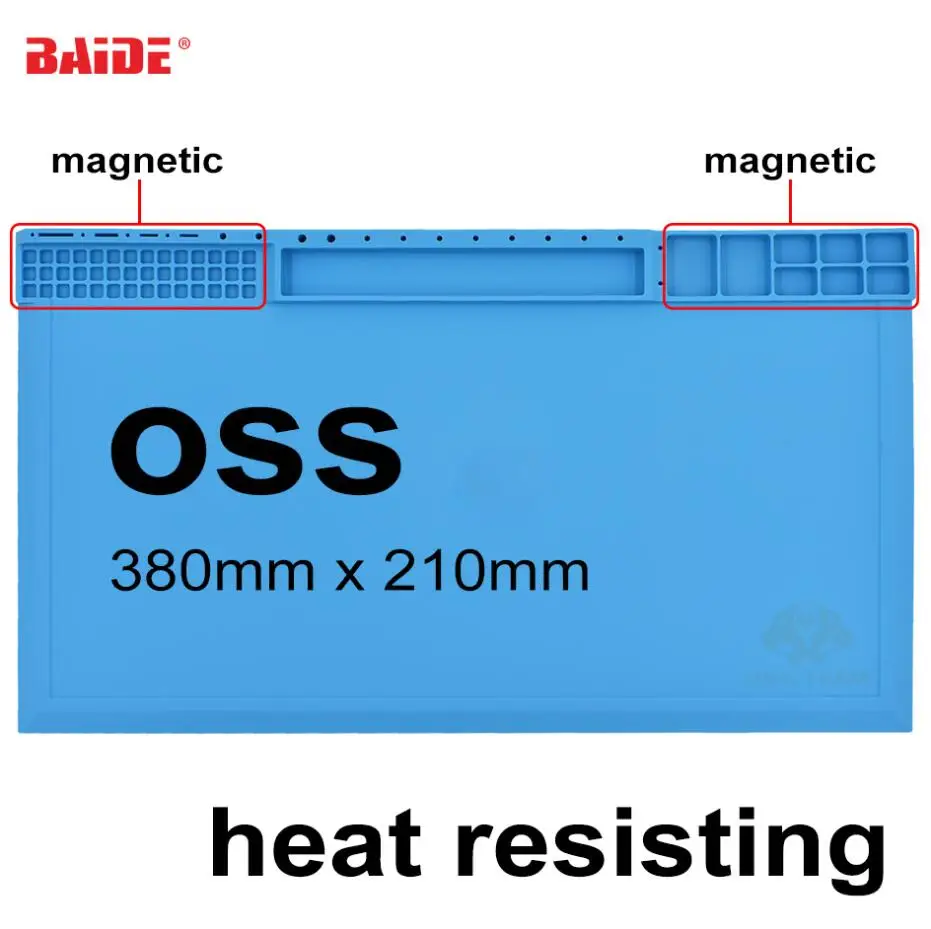 New Arrived Magnetic 38cm x 21cm Repair Anti-Static Mat Advanced DIY Tool ESD Mat Welding Bench Tape Pad 50pcs/lot
New Arrived Magnetic 38cm x 21cm Repair Anti-Static Mat Advanced DIY Tool ESD Mat Welding Bench Tape Pad 50pcs/lot