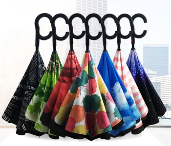 Semi-automatic Umbrella Waterproof Double Layer Reverse Car Umbrella Best Gift For Your Friend
Semi-automatic Umbrella Waterproof Double Layer Reverse Car Umbrella Best Gift For Your Friend
