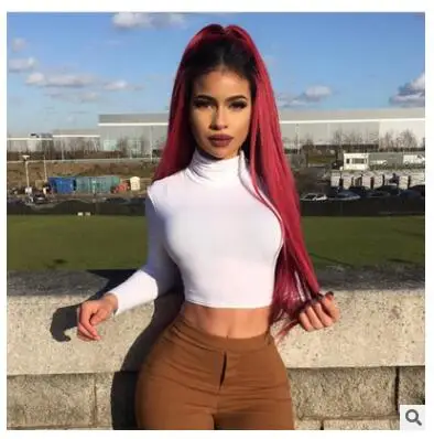 Women White t shirt Long Sleeve female T-shirt Summer Crop Top for Female Women Turtleneck Skinny Slim Women Tops Short Shirts
Women White t shirt Long Sleeve female T-shirt Summer Crop Top for Female Women Turtleneck Skinny Slim Women Tops Short Shirts