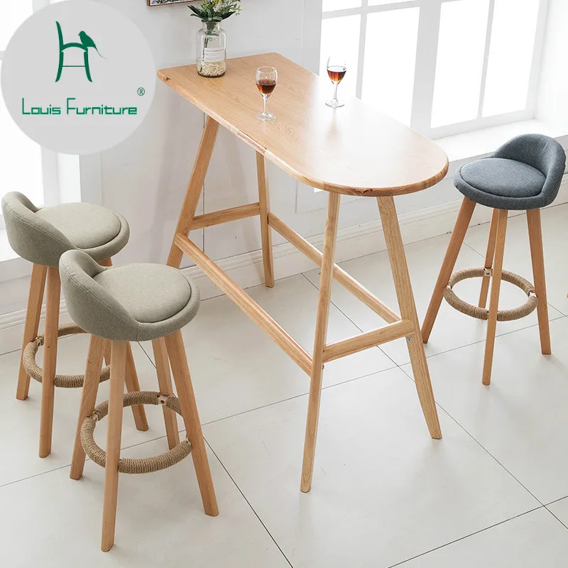Louis Fashion Bar Chair Modern Minimalist Family Solid Wood High Stool Creative Lifting
Louis Fashion Bar Chair Modern Minimalist Family Solid Wood High Stool Creative Lifting