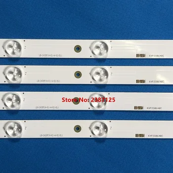 4pcs LED Backlight strip 10 lamp For Chan g hong 43" TV LED43D7200I SVJ430A07 Rev07 R L type LB-C430F14-E1-L-G1-SE1 SE2 LB43006
4pcs LED Backlight strip 10 lamp For Chan g hong 43" TV LED43D7200I SVJ430A07 Rev07 R L type LB-C430F14-E1-L-G1-SE1 SE2 LB43006