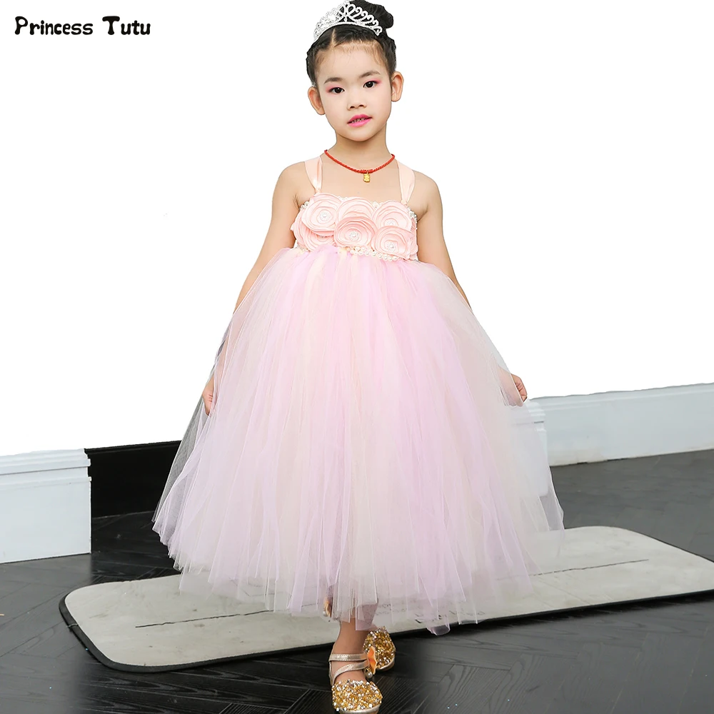 Pink & Beige Flower Girl Tutu Dress Tulle Kids Dresses for Girls Wedding Gown Flower Girl Dresses Ankle Length Girl Party Gowns
Pink & Beige Flower Girl Tutu Dress Tulle Kids Dresses for Girls Wedding Gown Flower Girl Dresses Ankle Length Girl Party Gowns