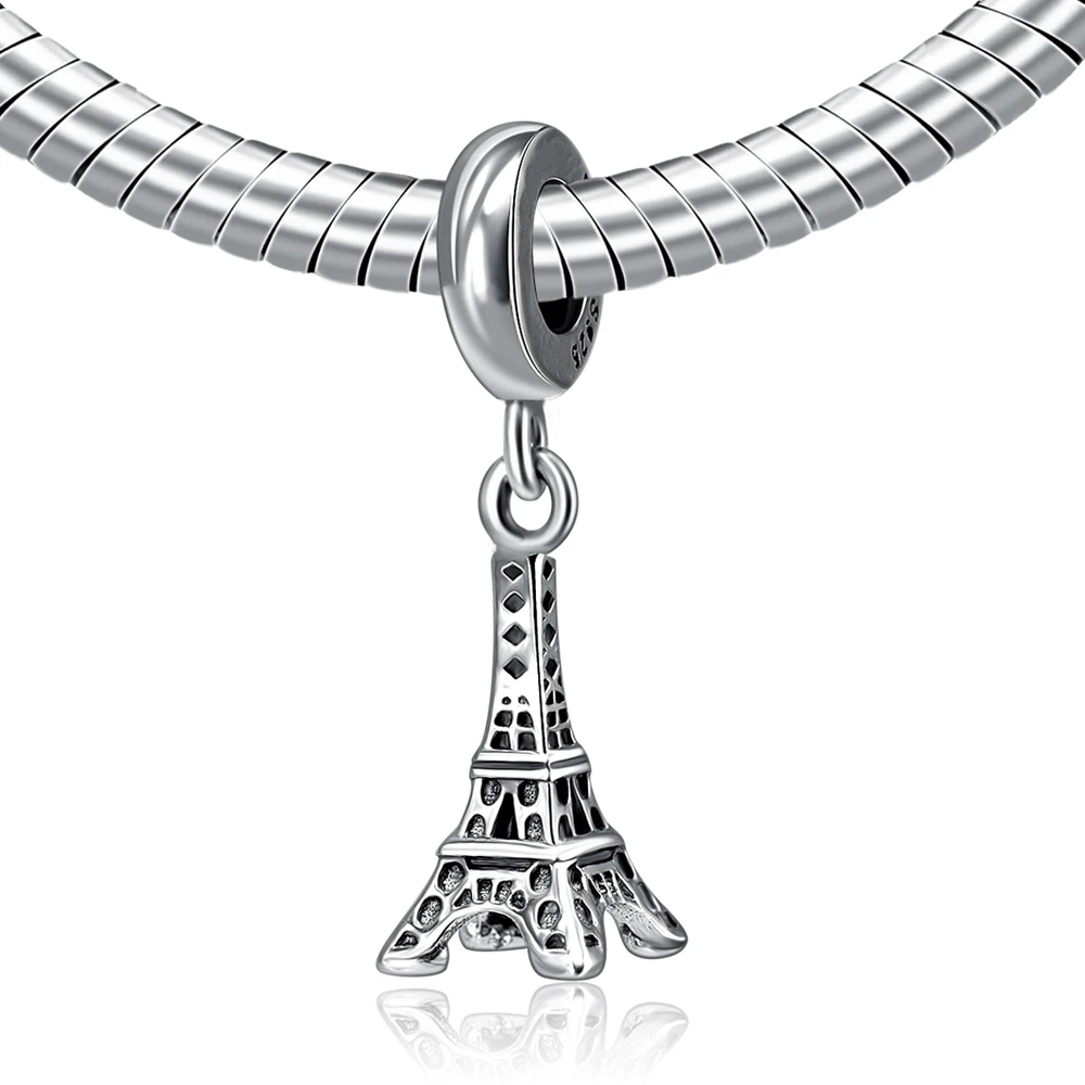 Authentic 925 Sterling Silver Bead Charm Paris Eiffel Tower Pendant Beads Fit Original Pandora DIY Bracelets Bangles Jewelry
Authentic 925 Sterling Silver Bead Charm Paris Eiffel Tower Pendant Beads Fit Original Pandora DIY Bracelets Bangles Jewelry