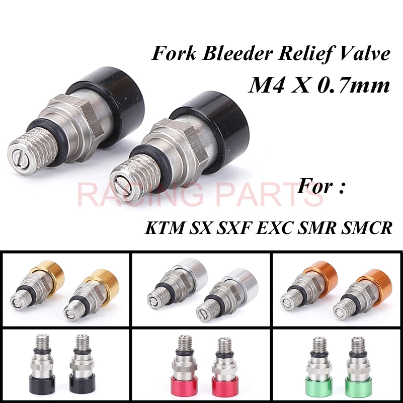 M4*0.7mm Fork Bleeder Relief Valve Fork Relief Valve For SX SXF EXC SMR SMCR Supermoto Motard Racing Free Shipping
M4*0.7mm Fork Bleeder Relief Valve Fork Relief Valve For SX SXF EXC SMR SMCR Supermoto Motard Racing Free Shipping