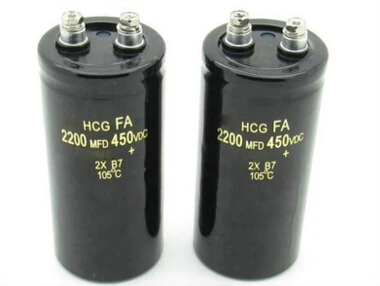 2pcs/lot capacitor 450V 2200uf 450V 50*105mm 105C 450VDC 2200MFD 450VDC 2pcs/lot
2pcs/lot capacitor 450V 2200uf 450V 50*105mm 105C 450VDC 2200MFD 450VDC 2pcs/lot