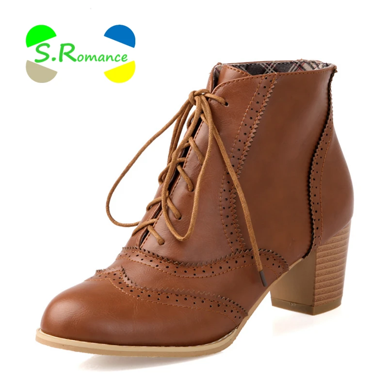 Women Ankle Boots Plus Size 34-43 Lace Up Med Square Heel High Quality Stylish Classic Hot Sell Woman Fashion Winter Shoes SB043
Women Ankle Boots Plus Size 34-43 Lace Up Med Square Heel High Quality Stylish Classic Hot Sell Woman Fashion Winter Shoes SB043