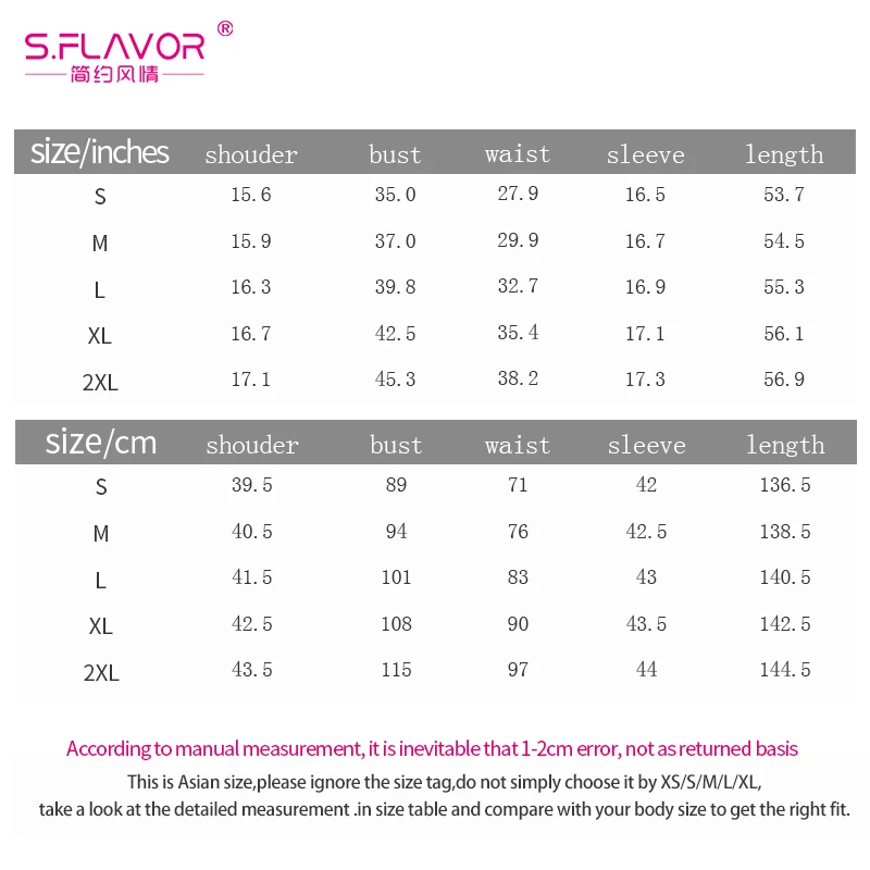 SYL0021 size 