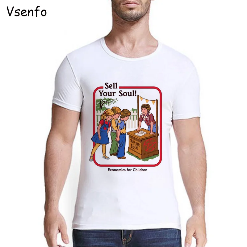 Men T Shirt Sell Your Soul Economics Retro T Shirt Steven Rhodes Ofunny T Shirts Summer O Neck Short Sleeve Poleras Hombre
Men T Shirt Sell Your Soul Economics Retro T Shirt Steven Rhodes Ofunny T Shirts Summer O Neck Short Sleeve Poleras Hombre