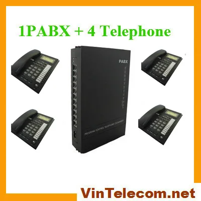 китайский производитель vintelecom дешевые sv308 атс с 4 телефоны- бесплатная доставка |