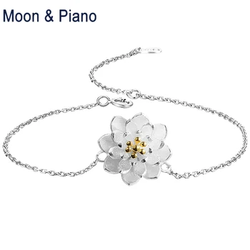 925 Sterling Silver Lotus Sparkling Chain Bracelet For Ladies Wedding Engagement Birthday Gift 2018 New Free Shipping
925 Sterling Silver Lotus Sparkling Chain Bracelet For Ladies Wedding Engagement Birthday Gift 2018 New Free Shipping