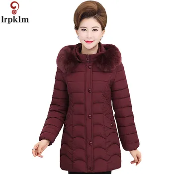 Jacket Old Womens Winter Long Parka Cotton Padded Jackets Fake Fur Collar 2018 Korean Aged Ladies Thick Coat Plus Size 5XL CH598
Jacket Old Womens Winter Long Parka Cotton Padded Jackets Fake Fur Collar 2018 Korean Aged Ladies Thick Coat Plus Size 5XL CH598