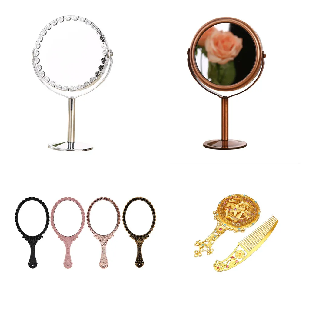 New Portable 1PC Multi Types Retro Flower Mirror Makeup Home Salon Party Travel Mirrors
New Portable 1PC Multi Types Retro Flower Mirror Makeup Home Salon Party Travel Mirrors
