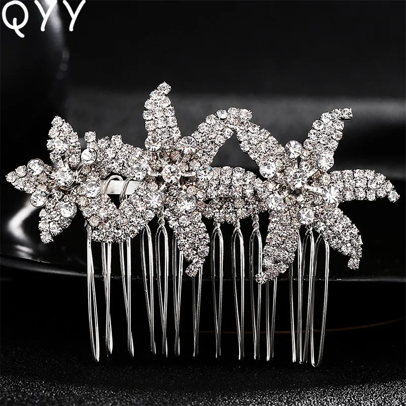 QYY 2019 Wedding Crystal Comb Crystal Rhinestone for Bridal Clip Hair Comb Flower Wedding Hair Accessories wedding hair Jewelry
QYY 2019 Wedding Crystal Comb Crystal Rhinestone for Bridal Clip Hair Comb Flower Wedding Hair Accessories wedding hair Jewelry