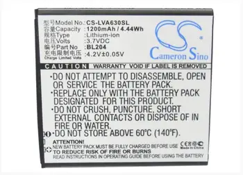 Cameron Sino 1200mAh battery for LENOVO A586 A630T A670T A765e S696 BL204 Mobile, SmartPhone Battery
Cameron Sino 1200mAh battery for LENOVO A586 A630T A670T A765e S696 BL204 Mobile, SmartPhone Battery