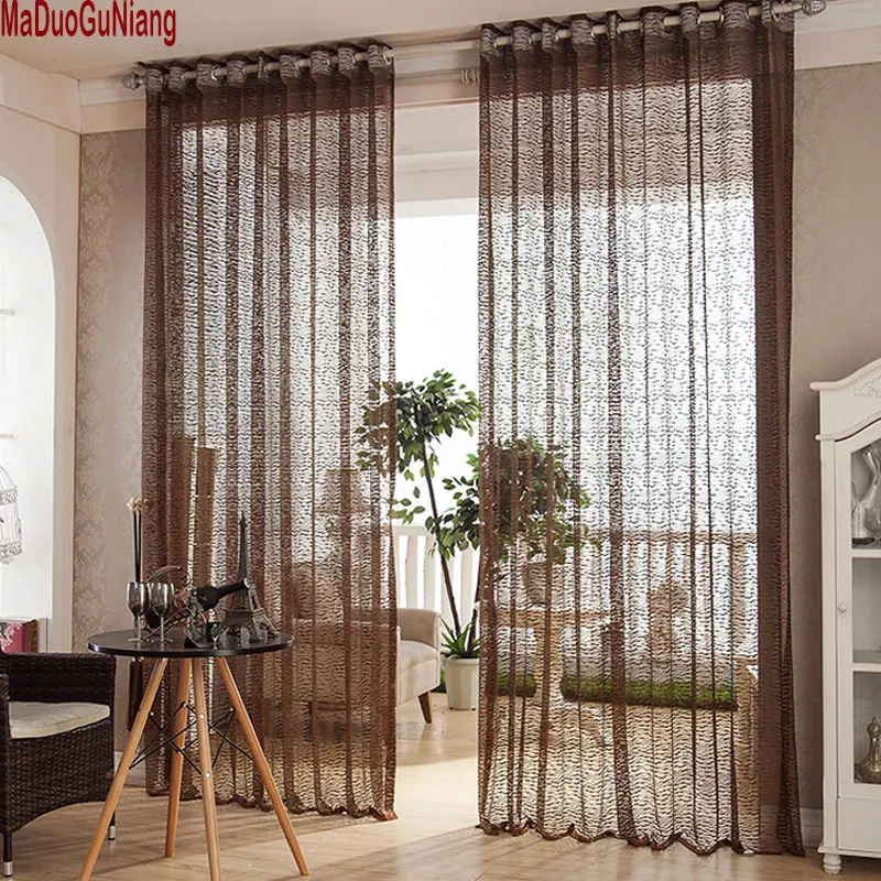 Modern Brown Solid Tulle Curtain sheer 100% Polyester Fabric for Drawing room Decor Rod Pocket Top Style sheer Curtain 1pcs
Modern Brown Solid Tulle Curtain sheer 100% Polyester Fabric for Drawing room Decor Rod Pocket Top Style sheer Curtain 1pcs