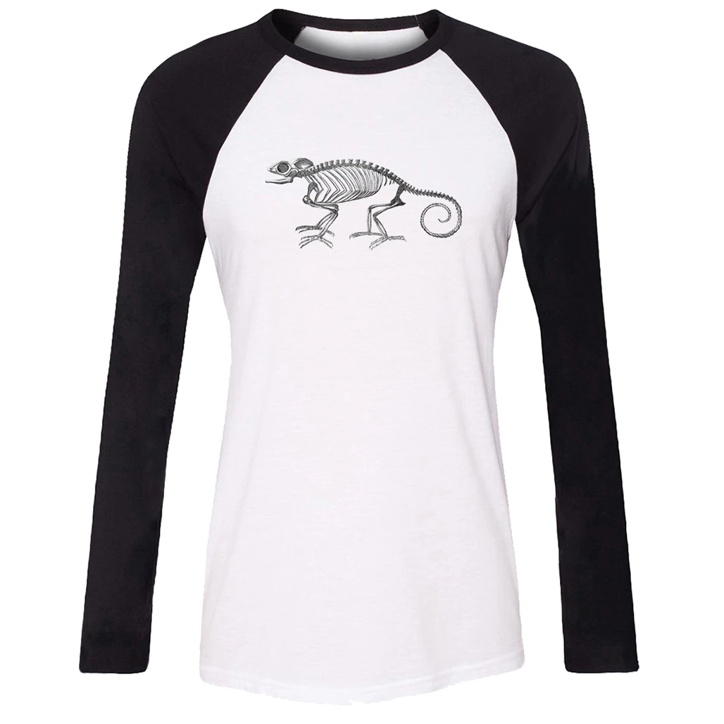 iDzn Women T-shirt chameleon skeleton Pattern Raglan Long Sleeve Girl T shirt Casual Lady Tee Tops
iDzn Women T-shirt chameleon skeleton Pattern Raglan Long Sleeve Girl T shirt Casual Lady Tee Tops