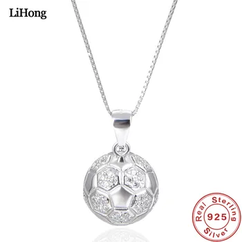 New Design 100% 925 Sterling Silver Necklace Inlaid AAA Zircon Football Pendant Necklace Men's & Women's Jewelry Wholesale
New Design 100% 925 Sterling Silver Necklace Inlaid AAA Zircon Football Pendant Necklace Men's & Women's Jewelry Wholesale