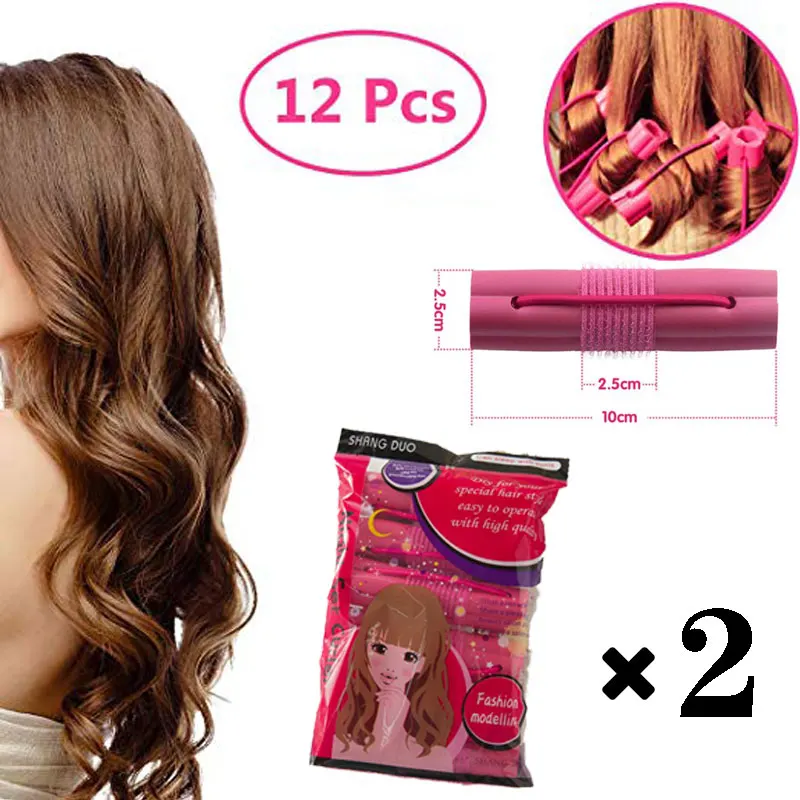 12pcs bendy magic hair rollers sponge spirl curlers set no heat curls tool Curler sleep styler flexi rods curling roller tools
12pcs bendy magic hair rollers sponge spirl curlers set no heat curls tool Curler sleep styler flexi rods curling roller tools