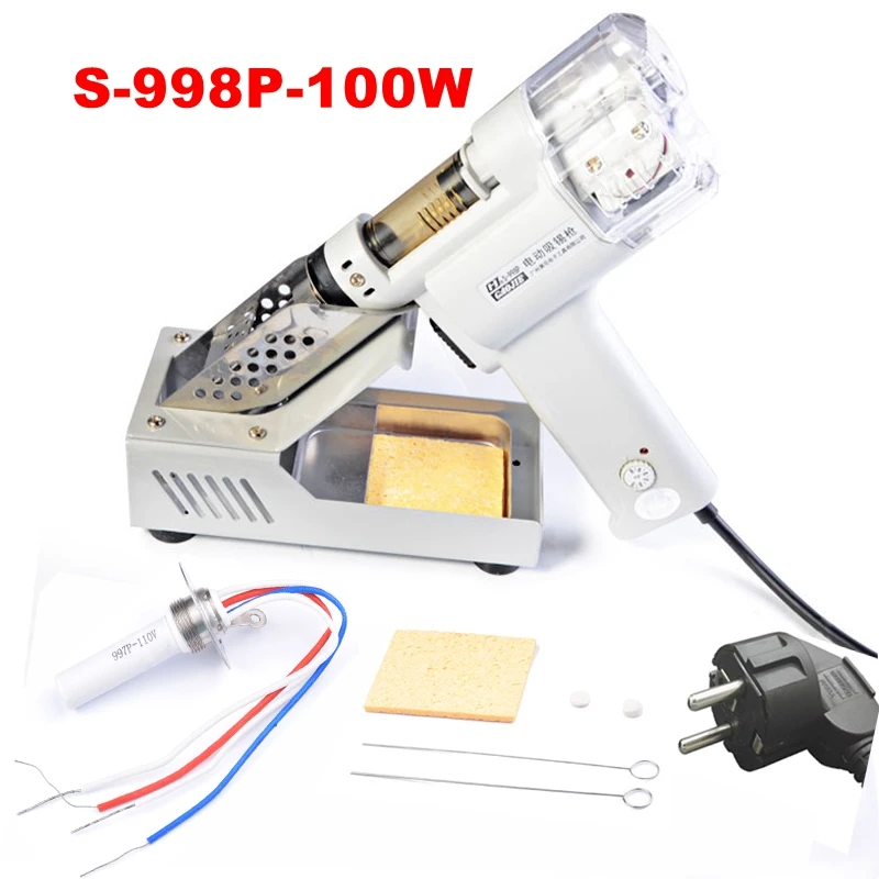 S-998P S-997P 100W double suction pump pump suction electric vacuum pump gun desoldering welding imbecile gun 220V 110V weapon
S-998P S-997P 100W double suction pump pump suction electric vacuum pump gun desoldering welding imbecile gun 220V 110V weapon