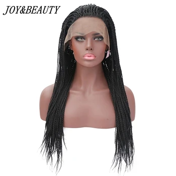 JOY&BEAUTY Synthetic Lace Front Wig For Black Woman 24 Inch Natural black Hand Knitting long pre braided box braids Wigs
JOY&BEAUTY Synthetic Lace Front Wig For Black Woman 24 Inch Natural black Hand Knitting long pre braided box braids Wigs