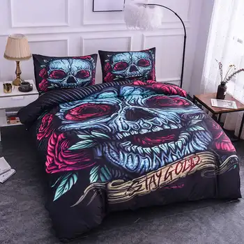 ZEIMON Bedding Set Comforter Skull Rose 3D Print Duvet Cover Bedclothes Pillowcase Quilt cover Single/Double/Queen Size Bed Set
ZEIMON Bedding Set Comforter Skull Rose 3D Print Duvet Cover Bedclothes Pillowcase Quilt cover Single/Double/Queen Size Bed Set