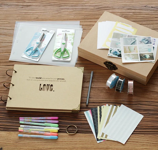 Full Set DIY LOVE album set manual paste new year baby photos Polaroid album thin shadow in South Korea 
Full Set DIY LOVE album set manual paste new year baby photos Polaroid album thin shadow in South Korea