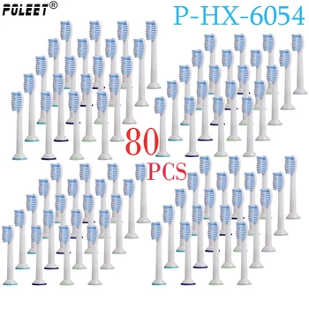 Poleet 80Pcs/Lot Electric Toothbrush Replacement Heads HX6054 P-HX-6054 For Philips Toothbrush Head Soft Bristles Oral Hygiene
Poleet 80Pcs/Lot Electric Toothbrush Replacement Heads HX6054 P-HX-6054 For Philips Toothbrush Head Soft Bristles Oral Hygiene