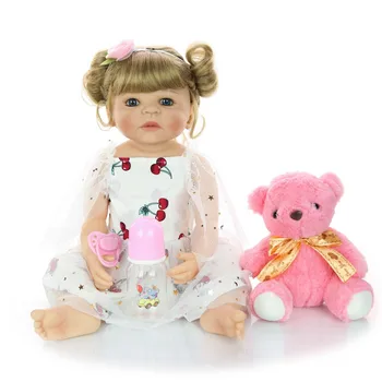Bebe boneca reborn corpo inteiro de silicone real baby dolls alive 22inch 55cm new hair style children gift fashion reborn doll
Bebe boneca reborn corpo inteiro de silicone real baby dolls alive 22inch 55cm new hair style children gift fashion reborn doll